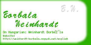 borbala weinhardt business card